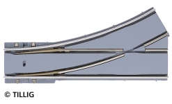 TILLIG 87594 - H0 Parallelweiche R 204 links Asphalt